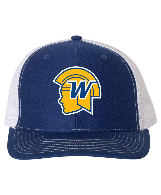 Wayzata - Royal/White 112 Community Mascot Trucker Cap