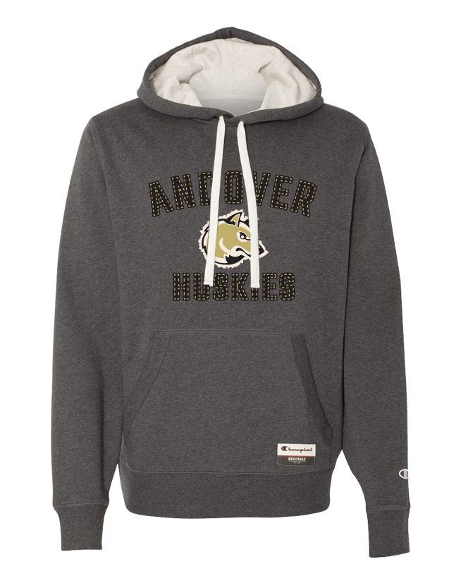 Andover - Grey Sueded Fleece Pullover Hood