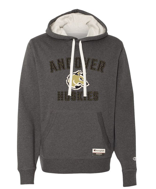 Andover - Grey Sueded Fleece Pullover Hood