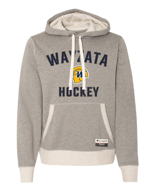 Wayzata - Grey Sueded Fleece Pullover Hood