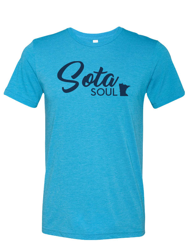 Minnesota Sota Soul Tri-blend Tee, Aqua Triblend