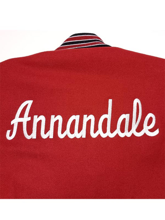Annandale High School Embroidered Letterman Jacket Back