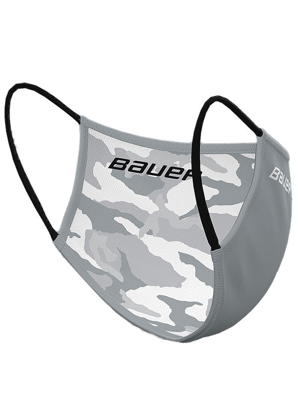 Bauer Reversible Face Mask, Grey/Camo