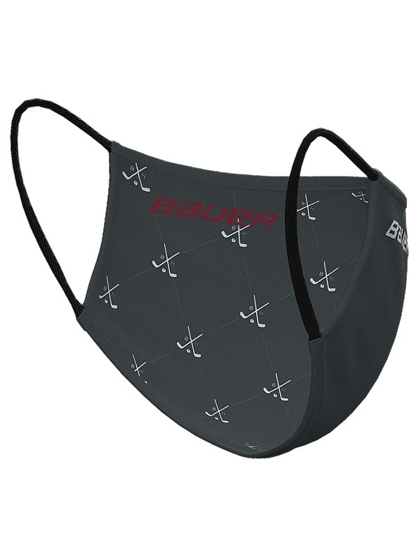 Bauer Reversible Face Mask, Grey/Faceoff
