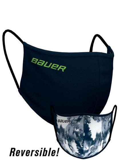 Bauer Reversible Face Mask, Navy/Tie Dye