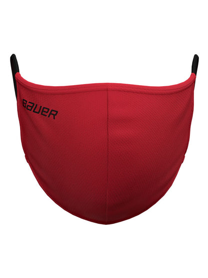 Bauer Reversible Face Mask, Red/Bauer