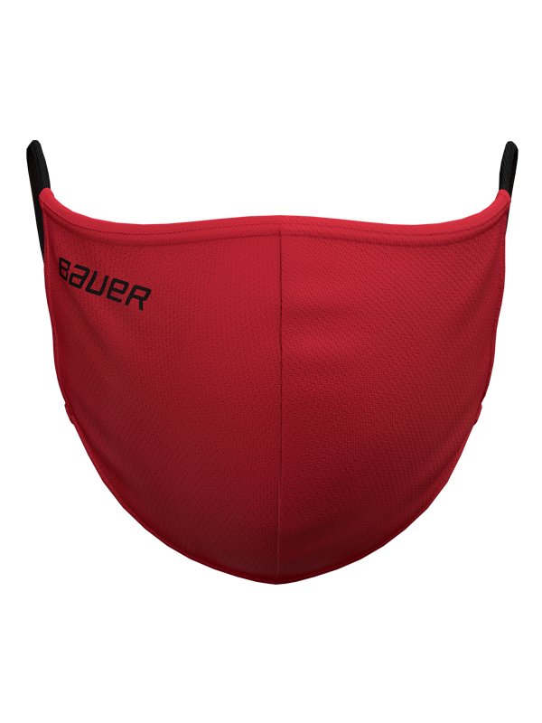 Bauer Reversible Face Mask, Red/Bauer