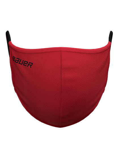 Bauer Reversible Face Mask, Red/Bauer