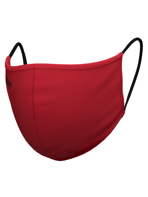 Bauer Reversible Face Mask, Red/Bauer