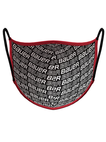 Bauer Reversible Face Mask, Red/Bauer