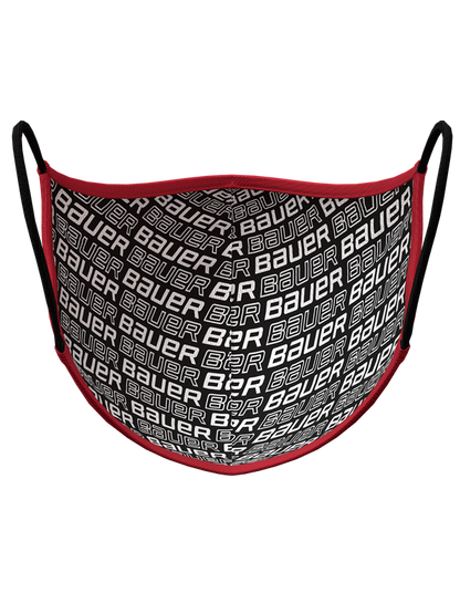 Bauer Reversible Face Mask, Red/Bauer