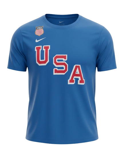 Jack Hughes USA 2026 Olympic Jersey Tee