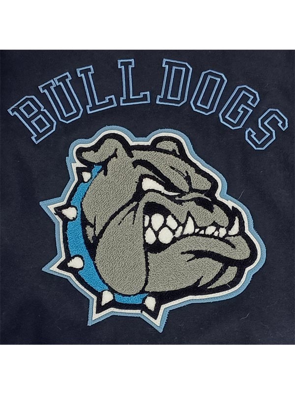 Becker Embroidered Varsity Letterman Jacket Back