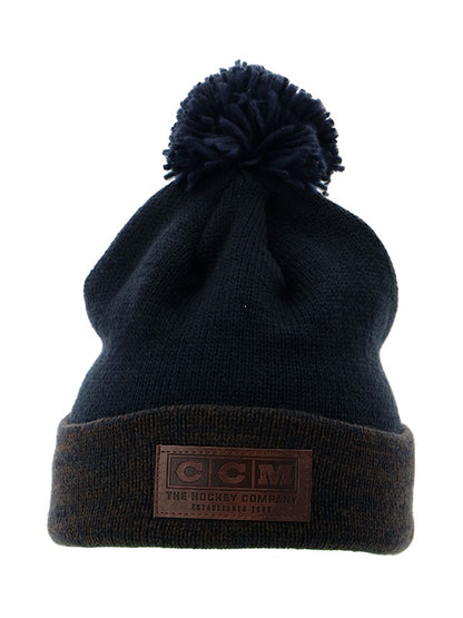 CCM 18 Classic Knit Pom Hat, Federal Blue