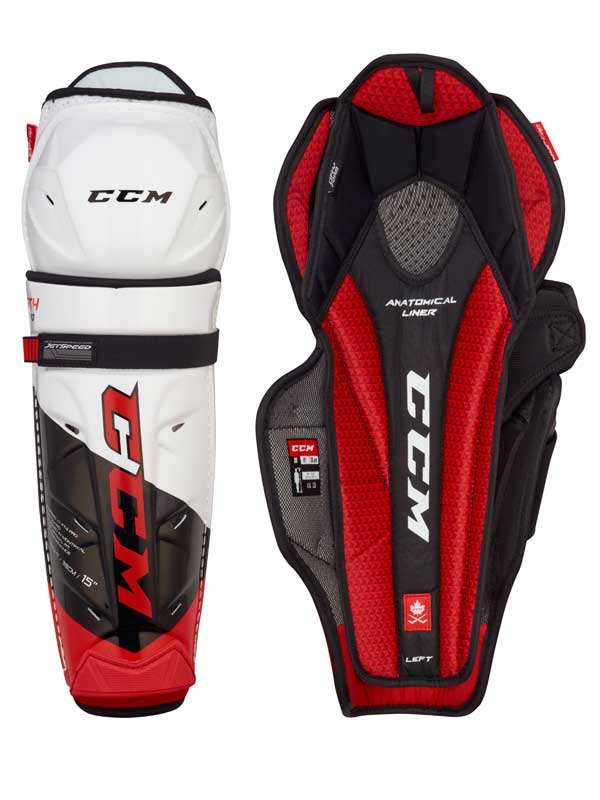 CCM FT4 Pro Senior Hockey Shin Guards