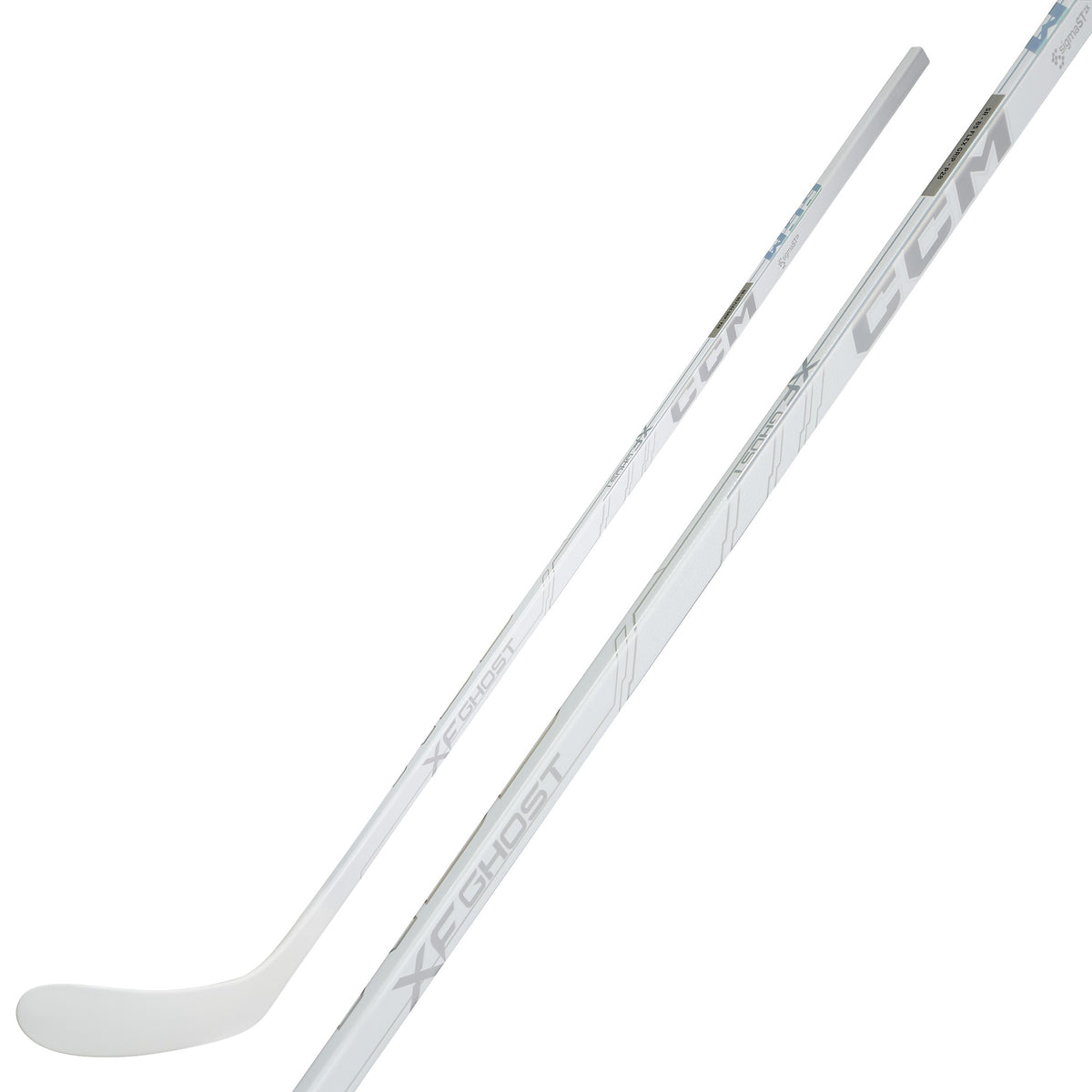 CCM Tacks XF Ghost White Youth Hockey Stick