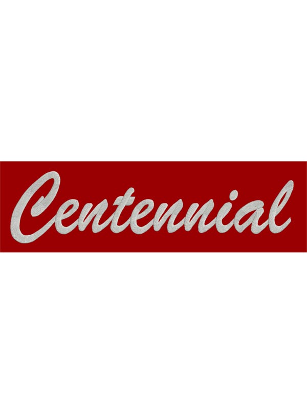 Centennial Embroidered Letterman Jacket Back