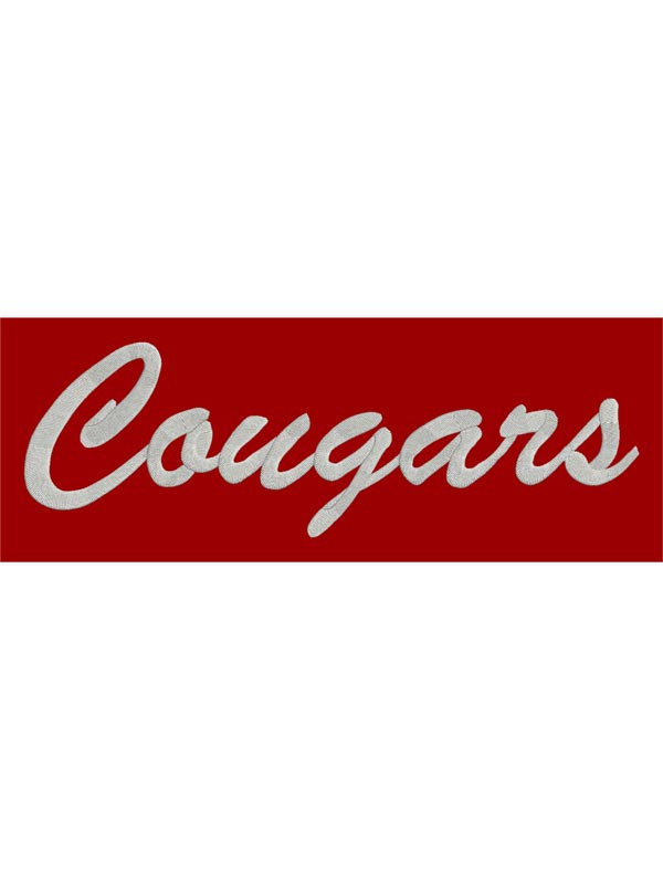 Centennial Cougars Embroidered Letterman Jacket Back