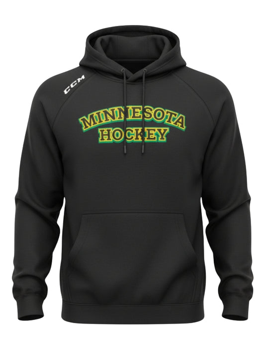 Minnesota - Kelly/Black CCM Shadow Hooded Sweatshirt