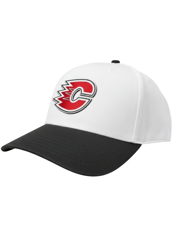Centennial - White/Black V2 Otto 5 Panel Rubber Patch Cap