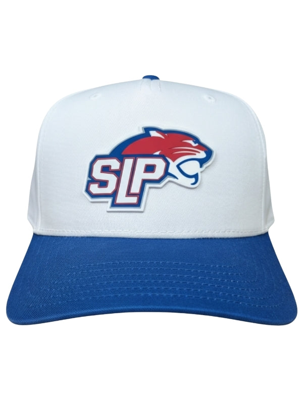 Spring Lake Park - White/Royal Otto 5 Panel Rubber Patch Cap