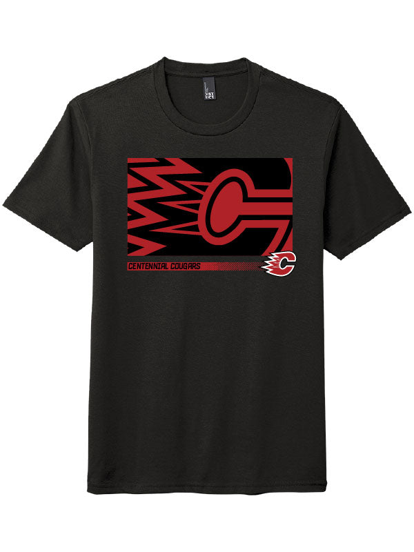Centennial - Black Mascot 2.0 Soft Short Sleeve Tee