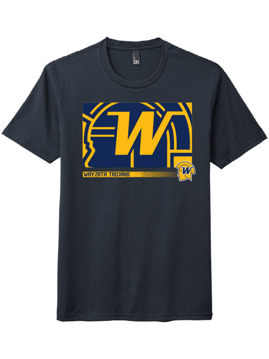 Wayzata - Navy Frost Mascot 2.0 Soft Short Sleeve Tee