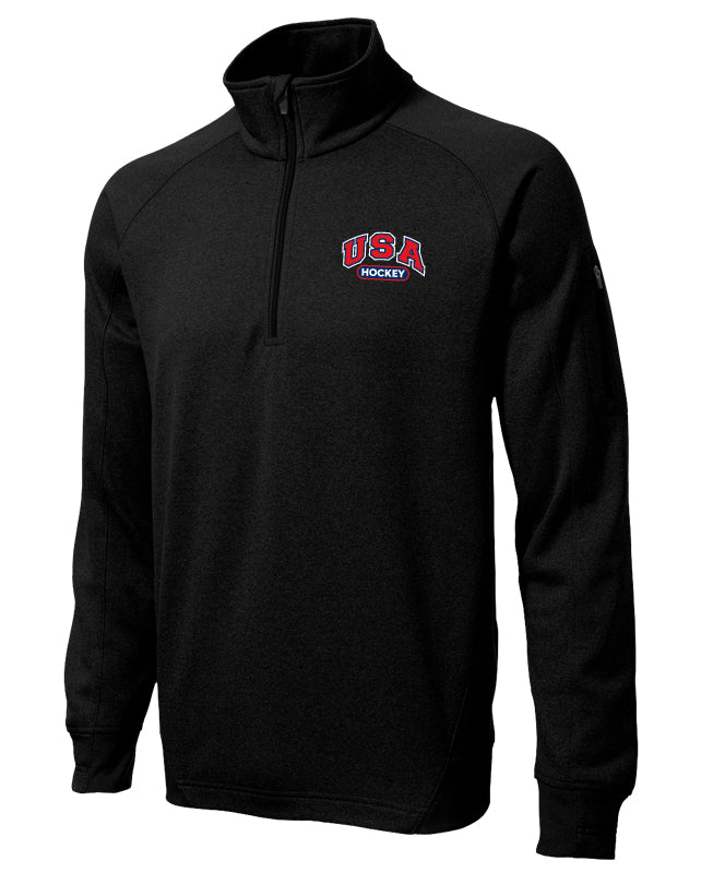 F247 Community 1/4 Zip, USA Black