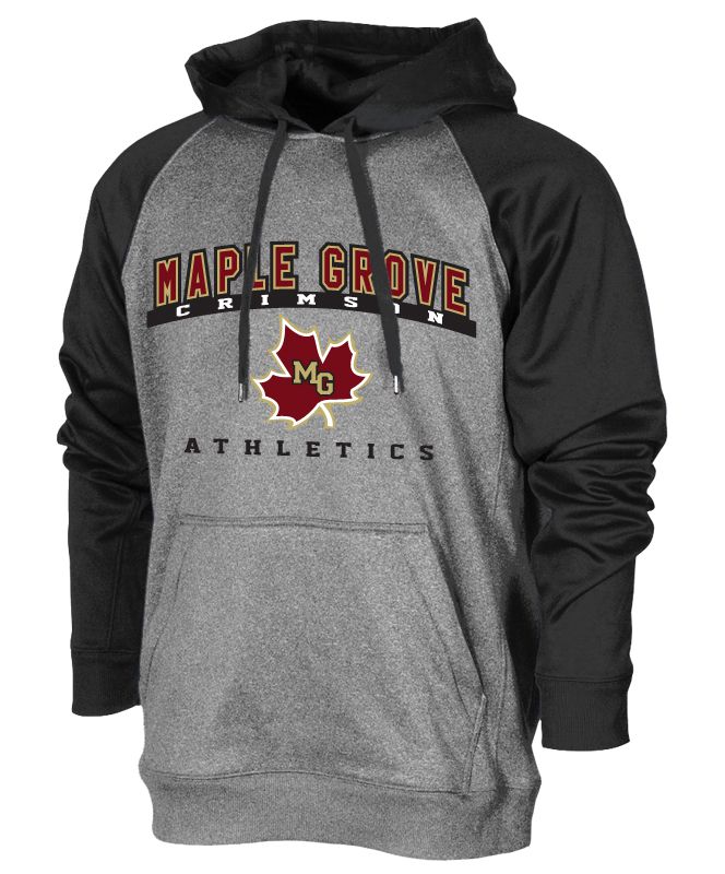 F370 Raglan Hooded Fleece Sweatshirt, Maple Grove