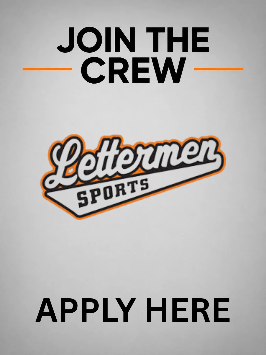 Join the Lettermen Crew