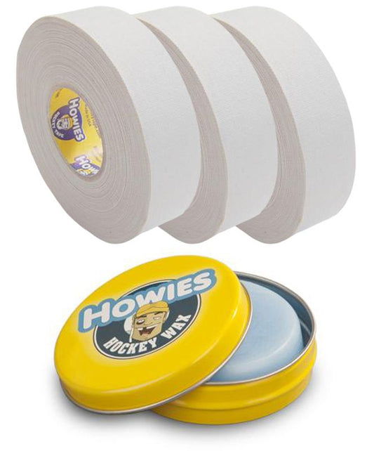 Howies Wax Pack Hockey Tape - 3 White/1 Wax