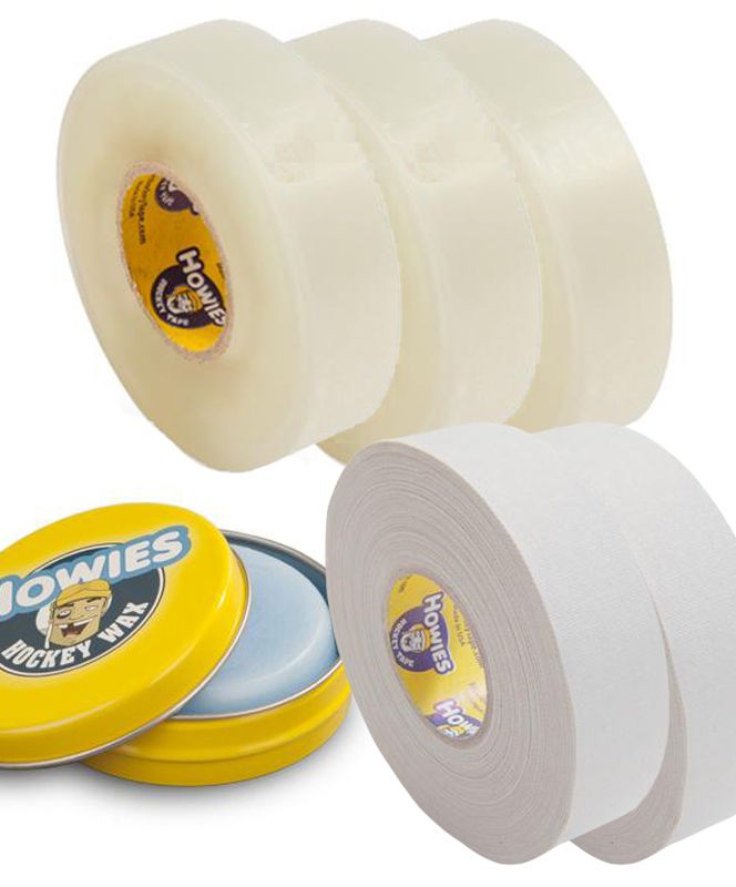 Howies Wax Pack Hockey Tape - 3 Clear/2 White/1 Wax