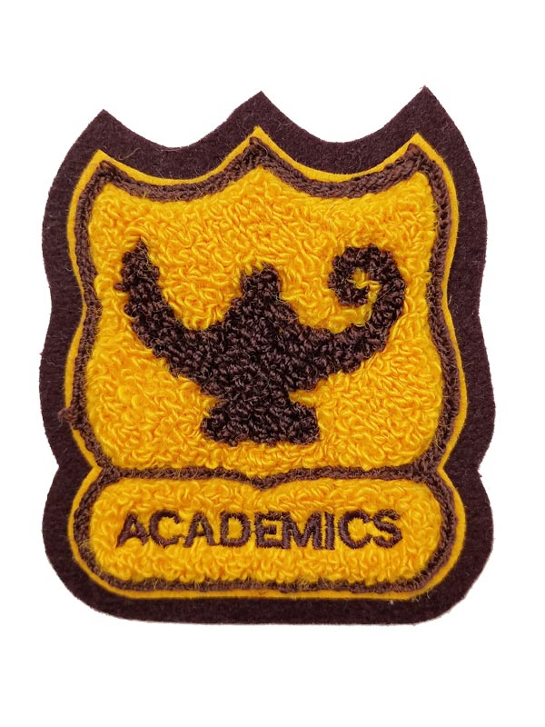Academic Shield Chenille Award Symbol