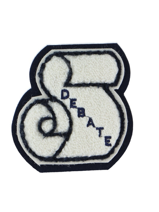 Debate Scroll Chenille Award Symbol