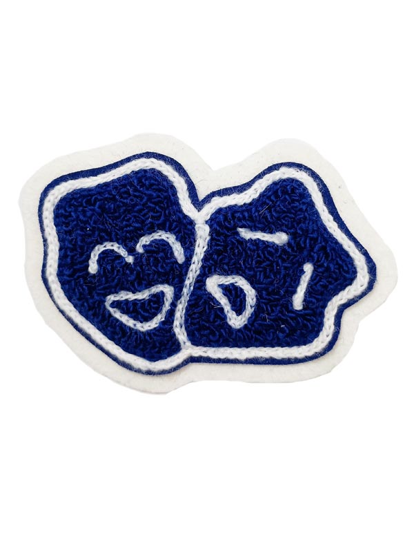 Drama Masks Chenille Award Symbol