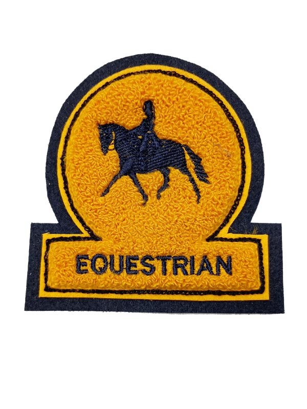Equestrian Chenille Award Symbol