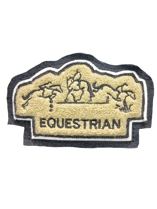 Equestrian 3 Horses Chenille Award Symbol