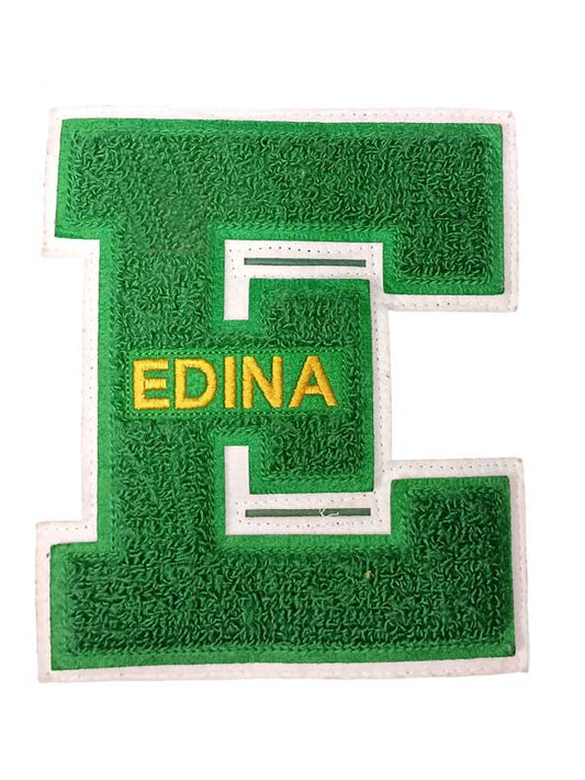 Edina Chenille Front Letter