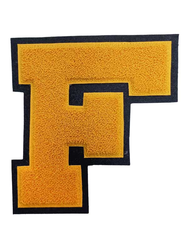 Fridley A.Gold Chenille Front Letter