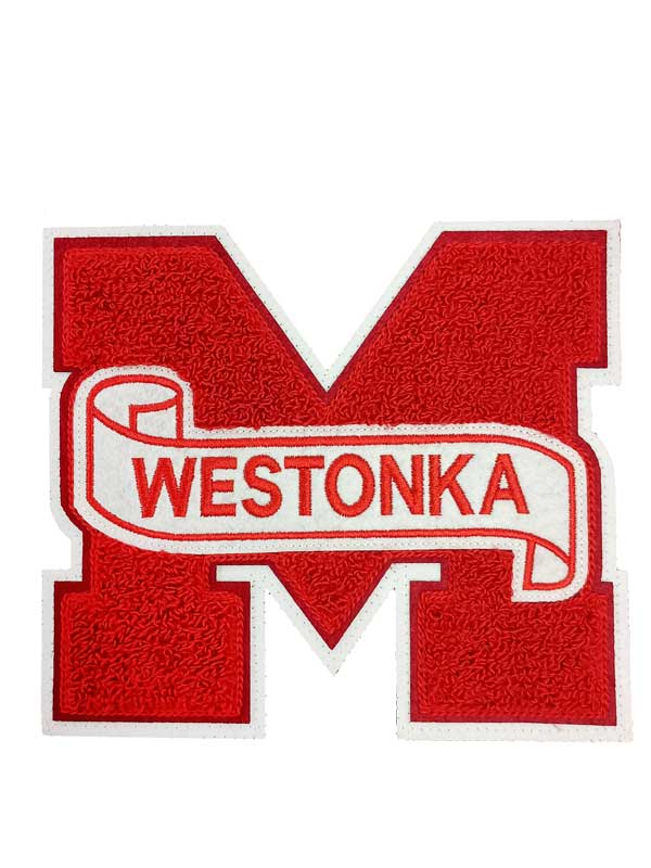 Mound Westonka Chenille Front Letter
