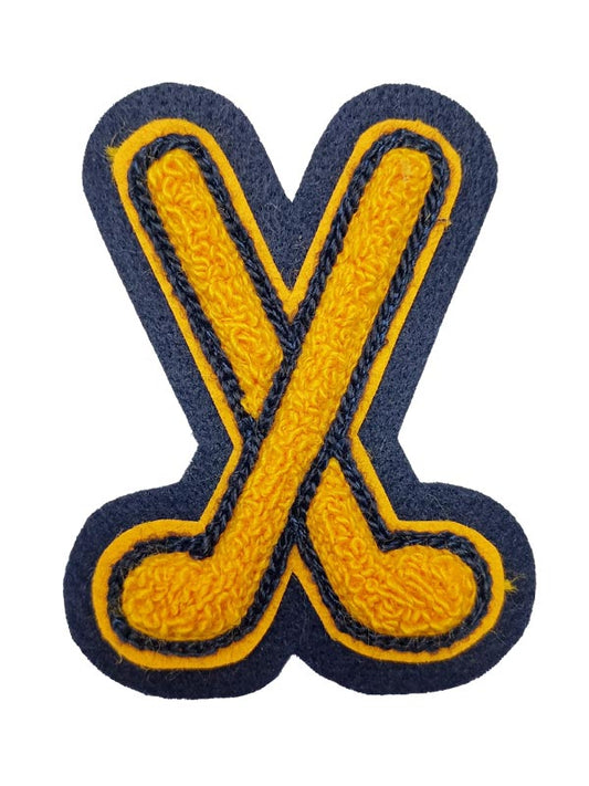 Golf Clubs Chenille Award Symbol