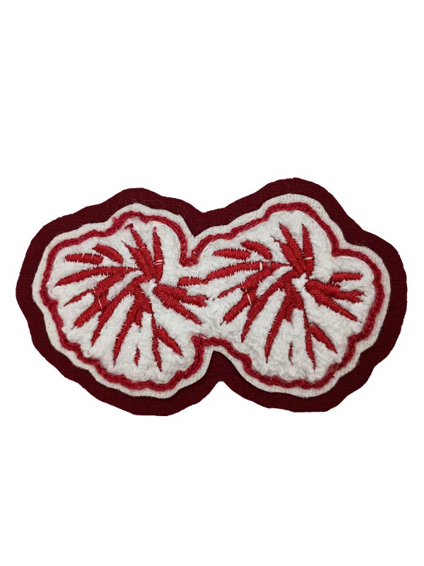 Cheerleading Pom Poms Chenille Award Symbol
