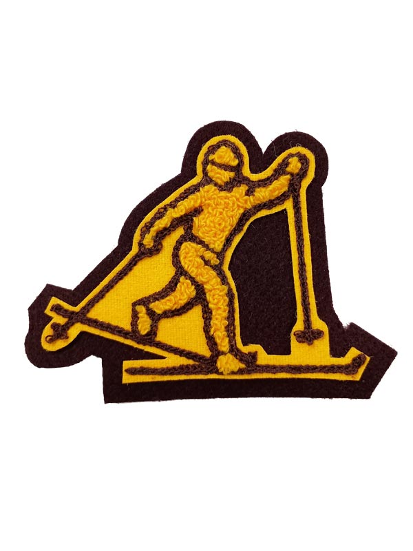 Skier Cross Country Chenille Award Symbol