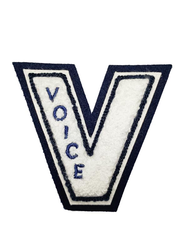 Voice Chenille Award Symbol