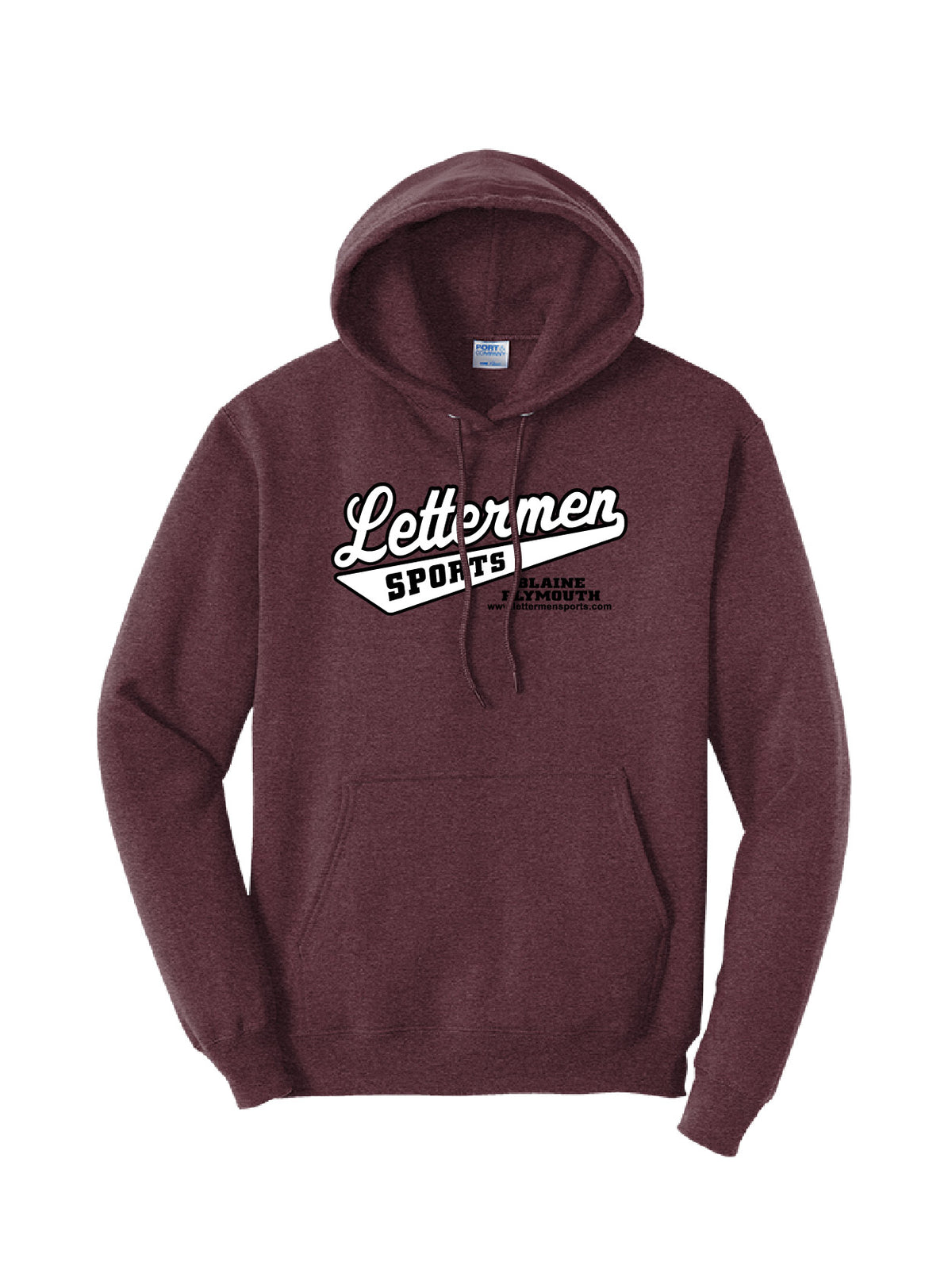 Athletic Maroon Classic Lettermen Hoodie
