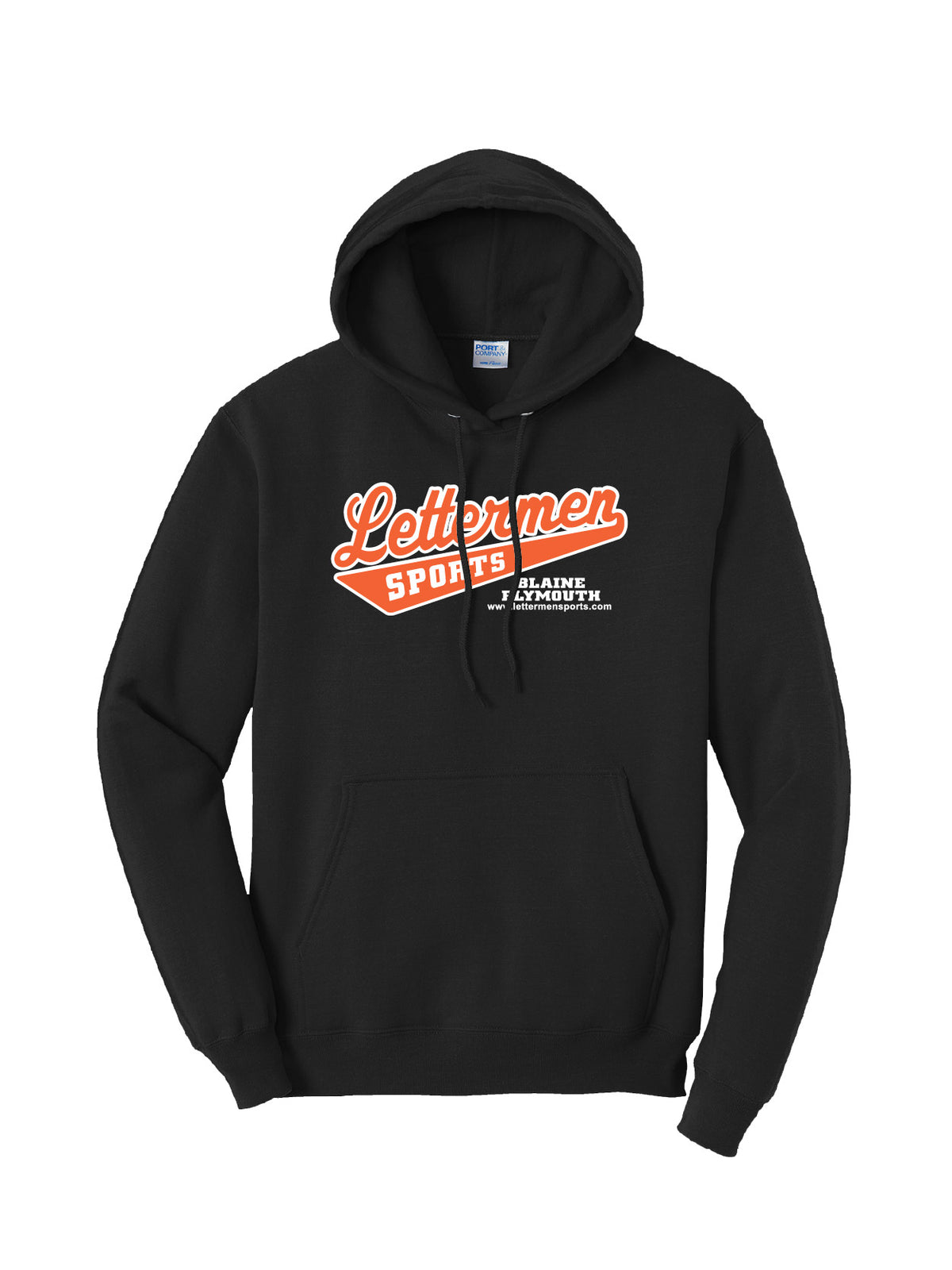 Black Classic Lettermen Hoodie