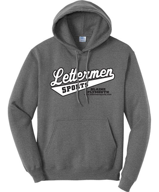 GraphiteHeather Classic Lettermen Hoodie