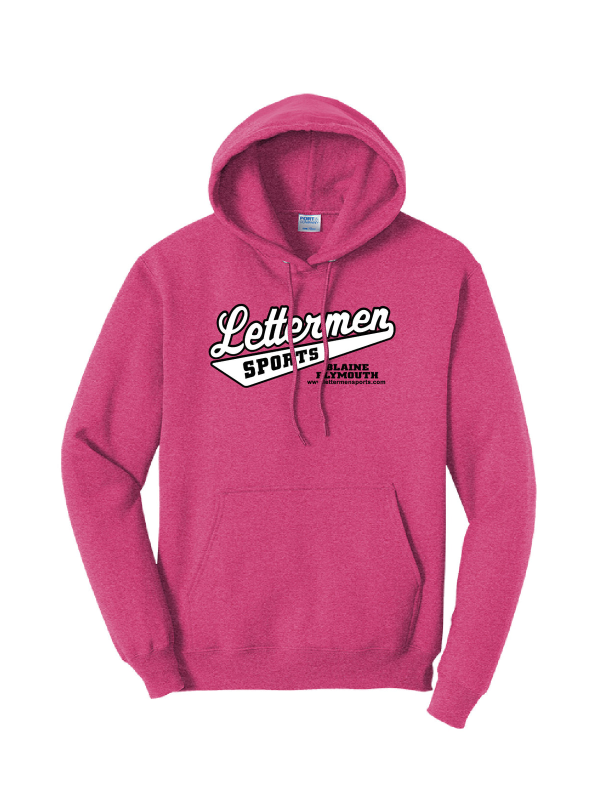 Heather Sangria Classic Lettermen Hoodie