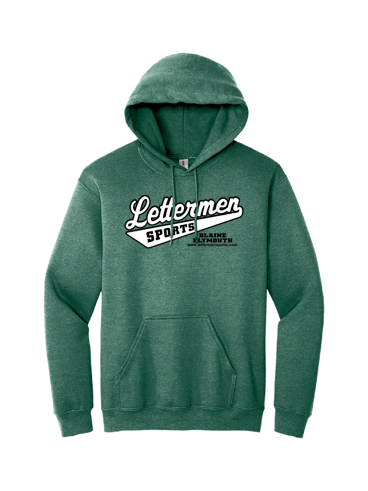 Htr Dark Green Classic Lettermen Hoodie