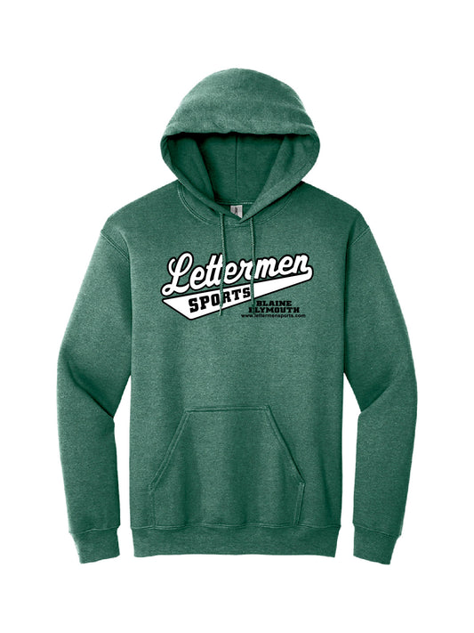 Htr Dark Green Classic Lettermen Hoodie